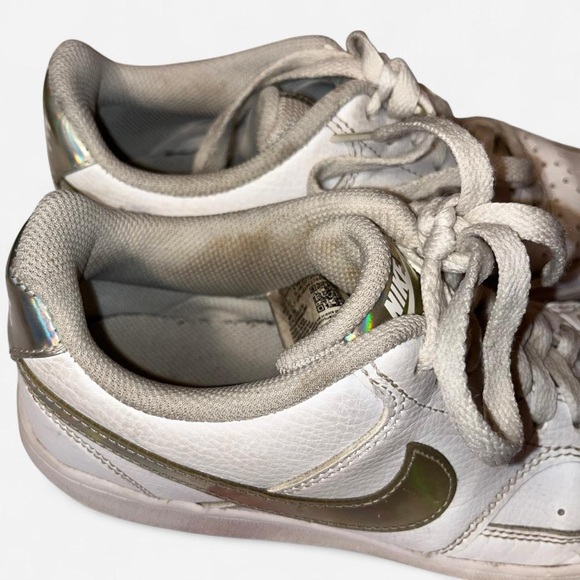 SZ: 8.5 Nike Court Vision Low White Chrome/Metallic #sneakers - Picture 8 of 8